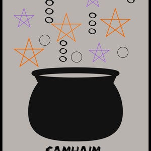 Downloadable Printable Samhain Greeting Card