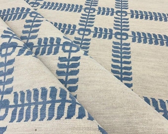 Modern Blue Grid Area Rug, Neutral Cream Geometric Rug, Minimalist Handwoven Carpet, Contemporary Living Room Rug, Scandinavian Floor Decor