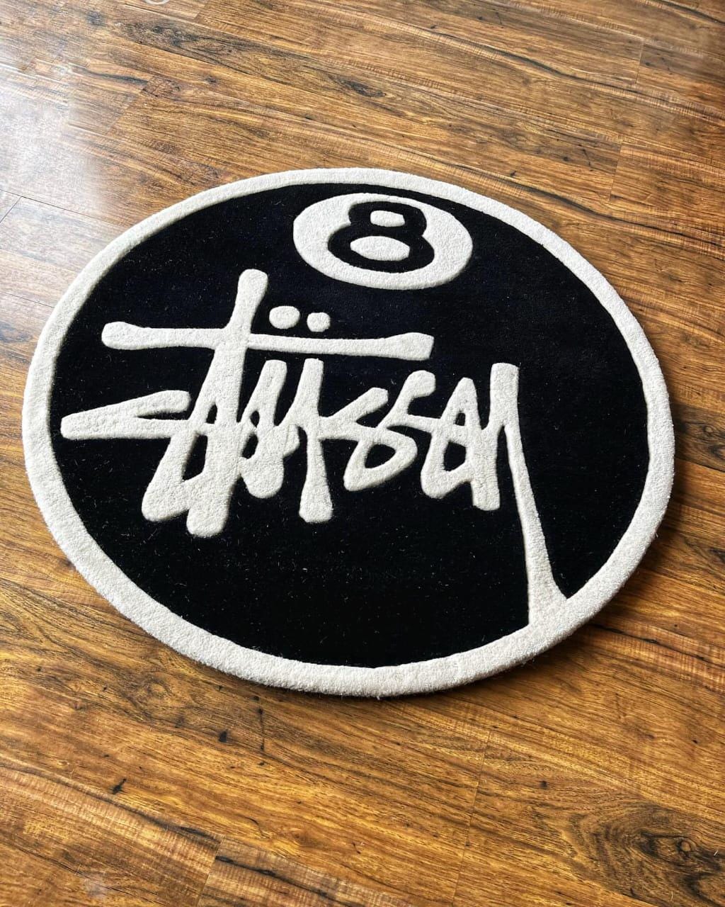 stussy ストゥーシー ラグマット 8ボール カーペット Amazon.com: 8 Ball Rug, 24 inch Large Black Round Rug for Home