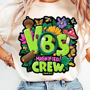 VBS Crew Magnified Psalm 343 Christian Bug Summer Faith png, Bible Summer Camp Magnified Digital, Vacation Bible School Design, Vbs 2025