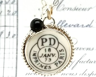 City Birthdate Year Gift for New Mommy Personalized Postmark Charm Necklace State Time