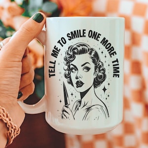 Funny Feminist Coffee Mug: Retro Housewife, Sarcastic Humor