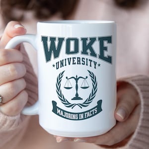 Woke Coffee Mug: Feminist Rage, Anti Trump, Liberal Gift