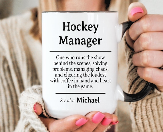 Personalized Hockey Manager Mug: Custom Coach Appreciation Gift