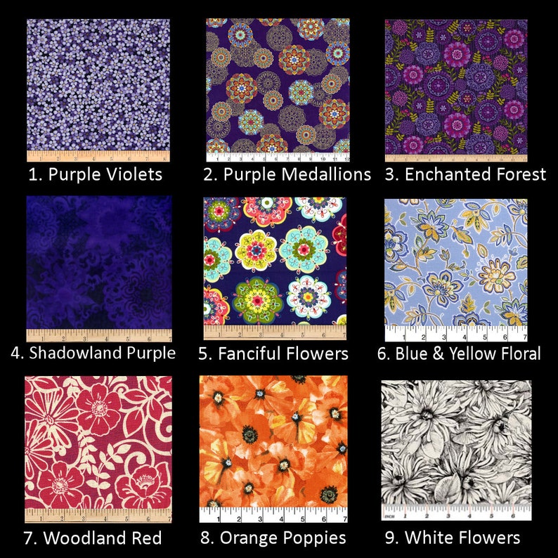 Floral Eye Pillow with Removable Cover and Organic Flaxseed for Relaxation & Yoga with your choice of fabric and scent image 4