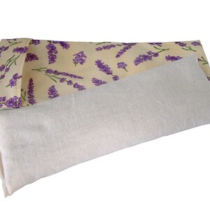 Floral Eye Pillow with Removable Cover and Organic Flaxseed for Relaxation & Yoga with your choice of fabric and scent image 3