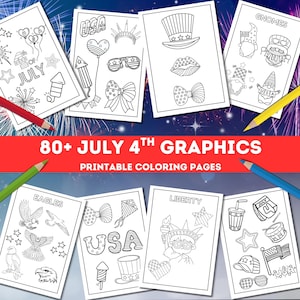 4th of July Coloring Pages, USA Coloring Sheet, Independence Day Coloring PDF, Patriotic Coloring, Fourth of July Coloring, Pool Party Favor