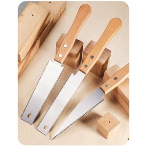 Japanese Hand Saw 6-inch Double-sided Saw Flexible Blade for Woodcrafting and DIY Art Projects
