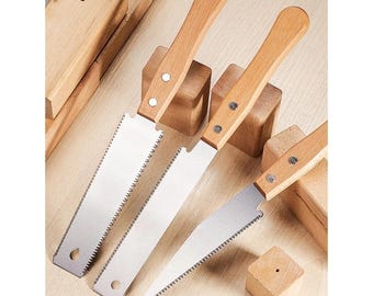 Japanese Hand Saw 6-inch Double-sided Saw Flexible Blade for Woodcrafting and DIY Art Projects