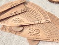 Personalized Wedding Sandalwood Fan Favors Outdoor Wedding Wooden Hand Fans Wedding Ceremony Fan Beach Summer Wedding Hand Fans Party Favors product logo