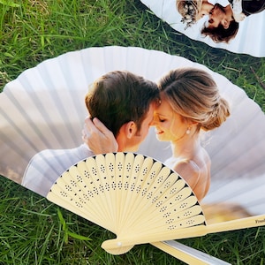 Personalized Wedding Fans, Custom Folding Hand Fans, Printed Paper Fans, Party Favours, Unique Wedding Gifts, Bulk Wedding Favors for Guests