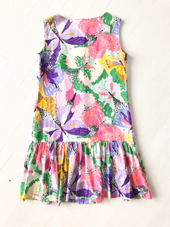 1960s Butterfly Print Shift Dress - image 5