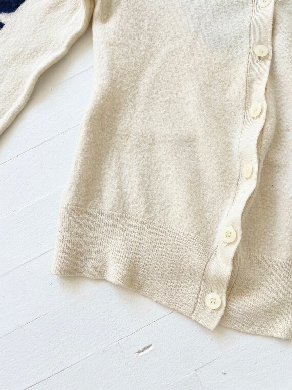 Vintage Cream + Navy Pool Ball Cardigan - image 6