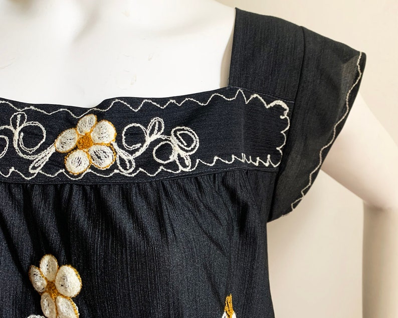 Vintage Embroidered Floral Dress image 5