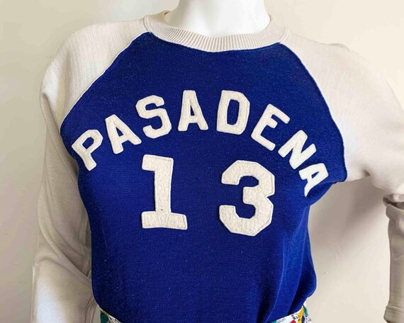 Vintage Rayon Pasadena Raglan Jersey Top