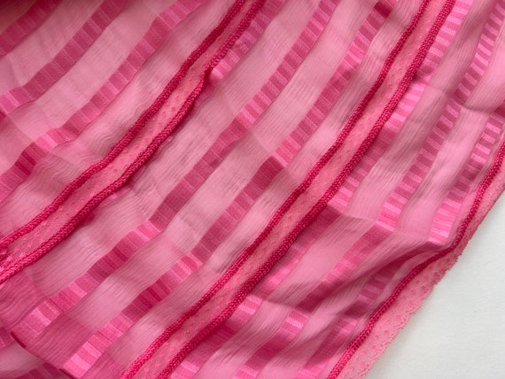 1980s Pink Chiffon Nipon Dress - image 6