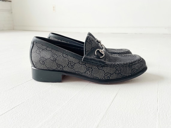 1990s Gucci Monogrammed Loafers - image 3