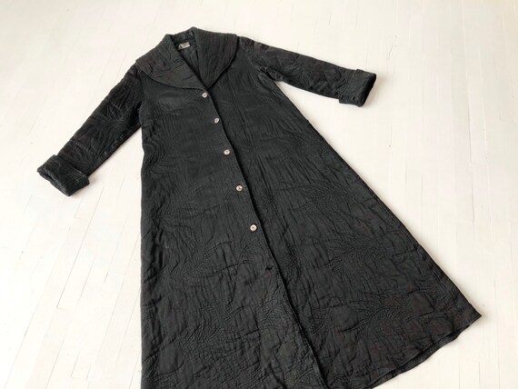 1990s Ghost Black Quilted Coat
