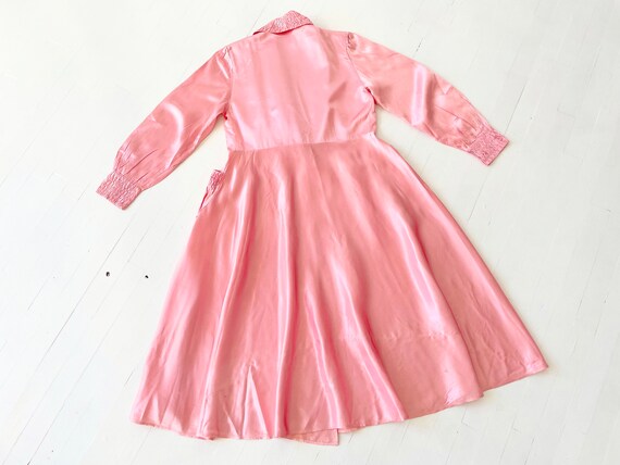 1940s Bubblegum Pink Rayon Robe - image 5