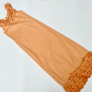 Donald Brooks Peach Ruffle Slip image 8