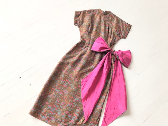 1950s Chinoiserie Big Bow Dress