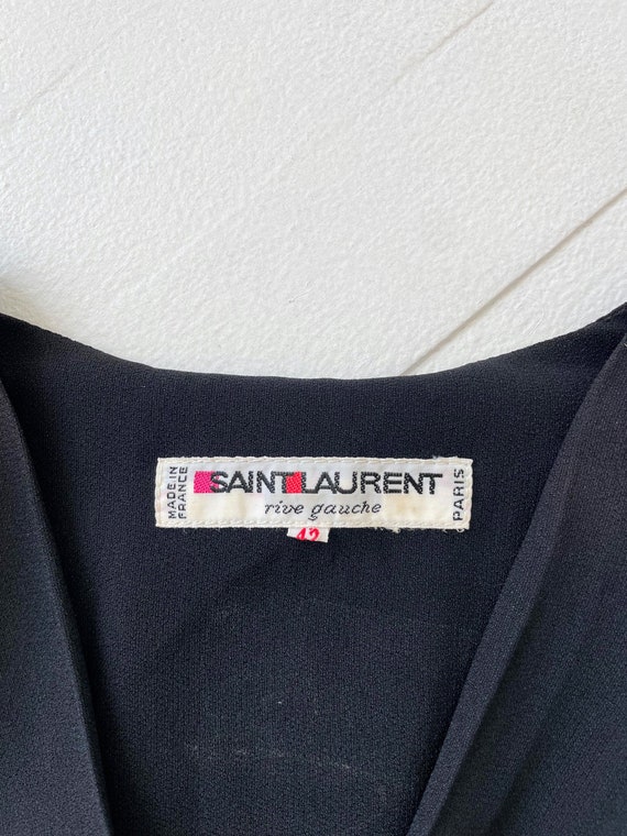 1970s Saint Laurent Rive Gauche Diamanté Dress - image 6