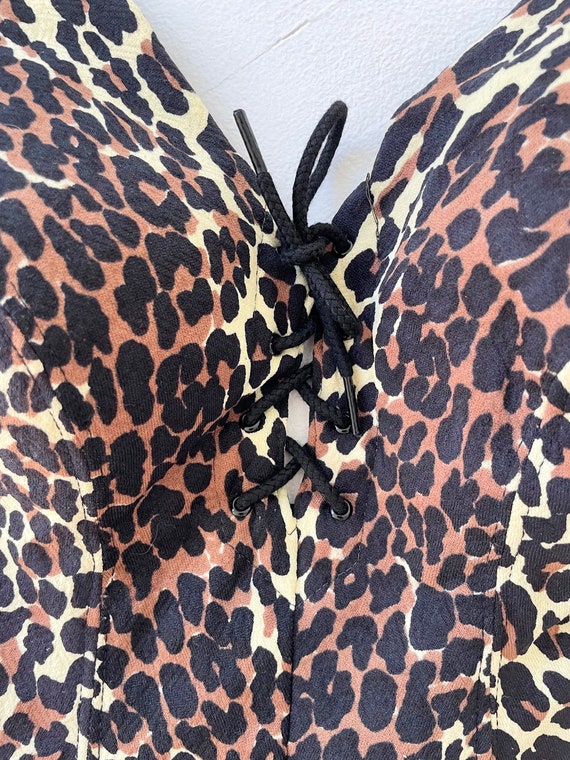 1960s Cole of California Leopard Print Swimsuit - image 5