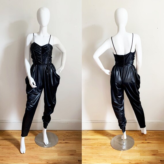 1970s Wet Look Jumpsuit