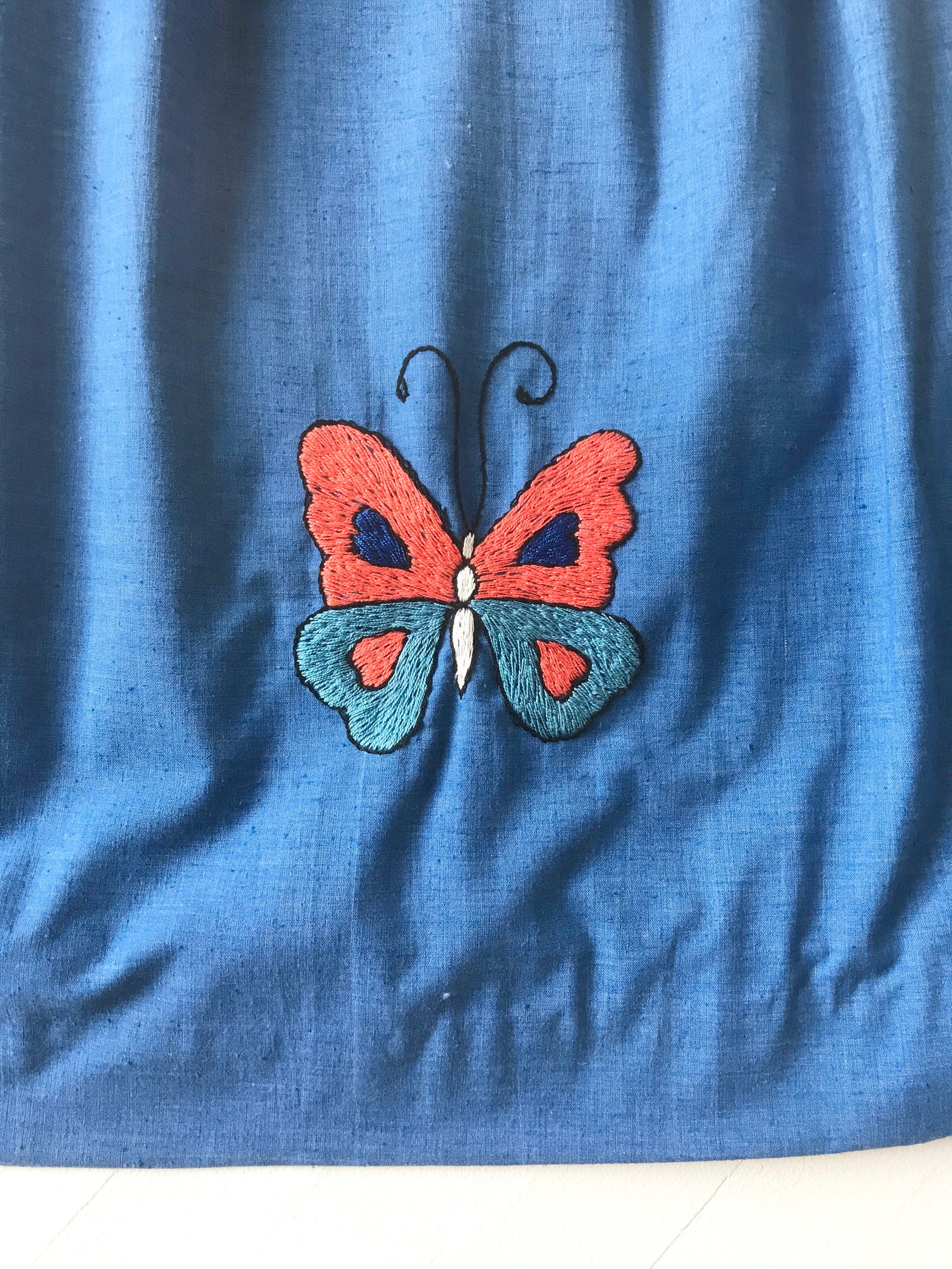 Butterfly Embroidered Skirt