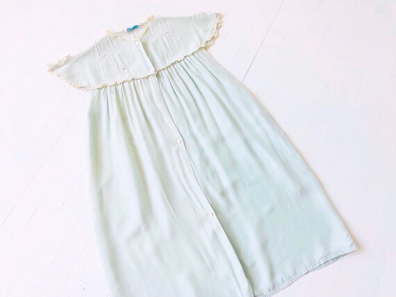 1940s Mint Green Rayon Nightie