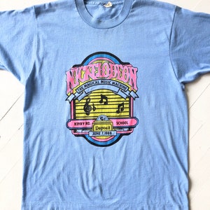 1980s Blue Nickelodeon T-Shirt image 4