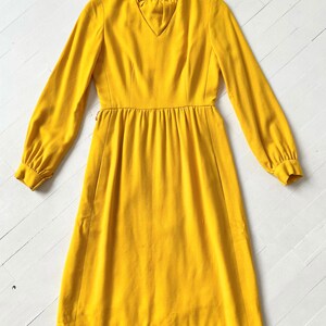 1960s Marigold Long Sleeve Dress image 3