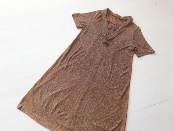 1940s Metallic Dress