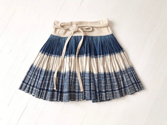 Vintage Indigo Wrap Skirt - image 3