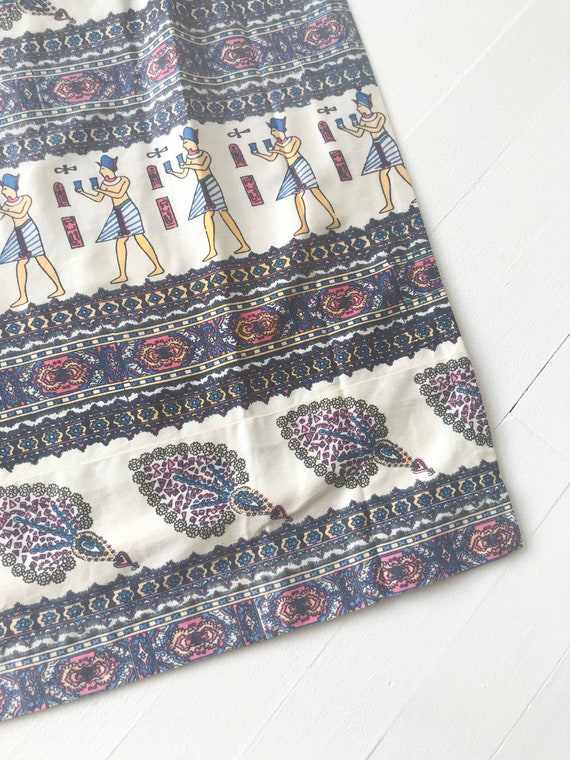 1960s Ancient Egyptian Print Two Piece Set - image 4