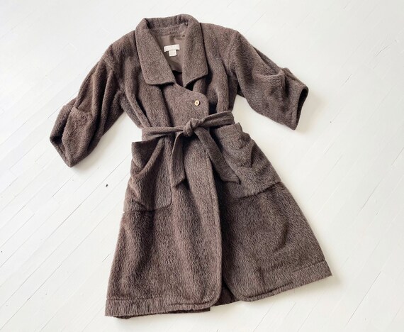 1980s Claude Montana Brown Alpaca Wool Coat - image 7