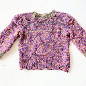 1980s Textured Knit Wool Sweater image 5