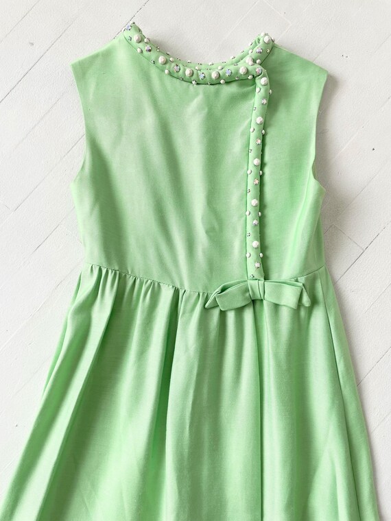 1960s Mint Green Rhinestone Bow Gown - Etsy