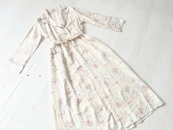 1940s Floral Print Robe - image 7