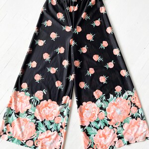 1970s Floral Wide Leg Pants image 5