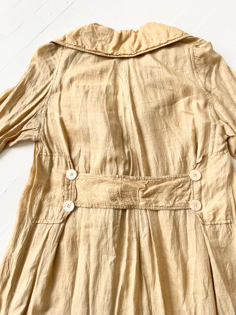 Edwardian Gold Silk Car Coat image 4