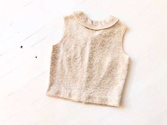 1960s Wool Sequin Top