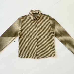 1960s Rudi Gernreich Diagonal Striped Wool Shirt image 3