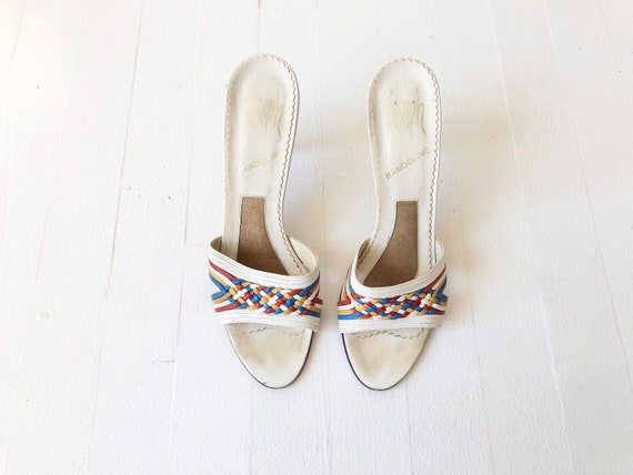 1960s Woven Mules - image 5