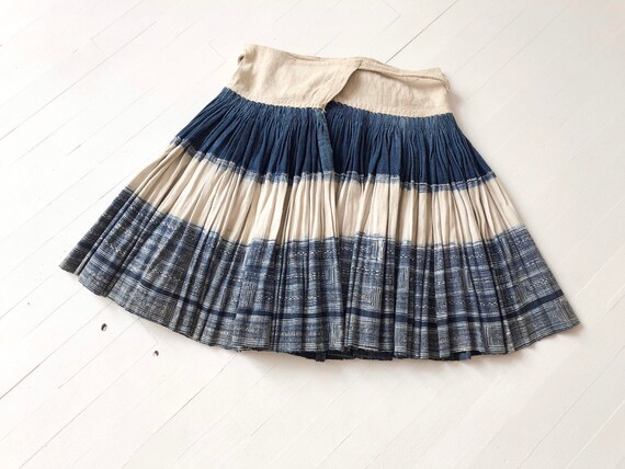 Vintage Indigo Wrap Skirt - image 5