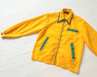 1970s Yellow + Green Windbreaker