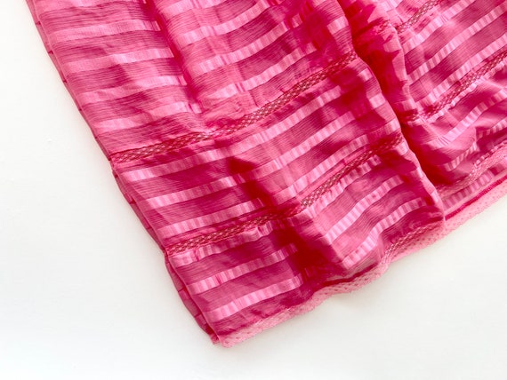 1980s Pink Chiffon Nipon Dress - image 8