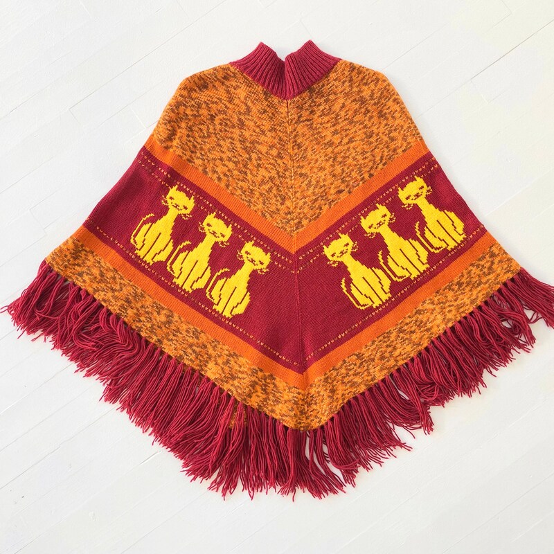 ROUND LONG PONCHO (ORCHARD)