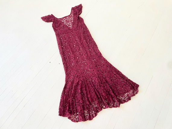 burgundy flutter sleeve dress High-Neck Back Cut-Out Long Prom Dress main image 1