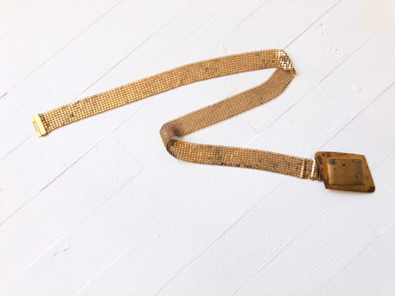 1970s Gold Mesh Belt - image 1